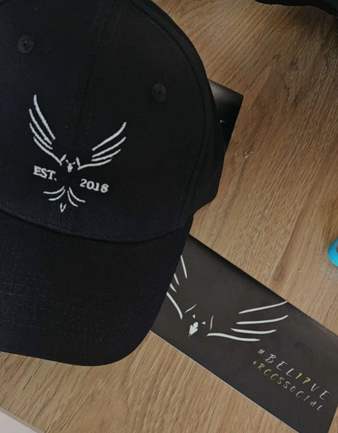 RCCS Black Cap + Bumper Sticker Combo